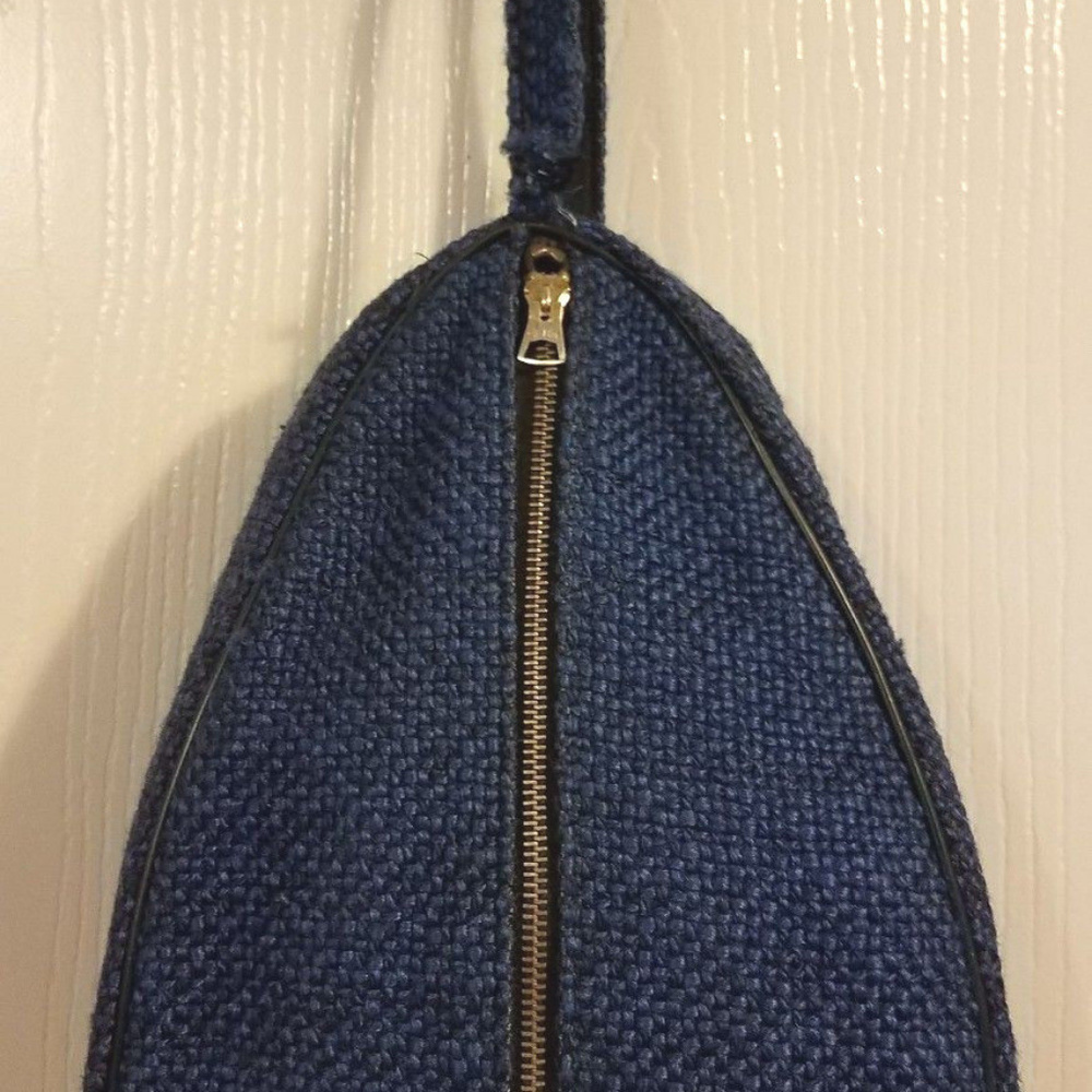 VINTAGE Navy Blue/Black travel/overnight/mancase
